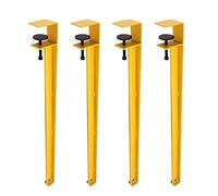 GXXINGIN Patas Ajustables en Forma de F para Mesa de Trabajo, 71 cm, con Clip para Mesa, Soporte para encimera, para Silla, Barra de Desayuno, Mesa de Centro, Mesa de Bar, diseño sin Perforaciones, j