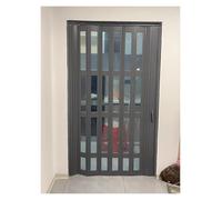 GXXINGIN Puerta corredera Tipo acordeón Gris para baño o Dormitorio, 160, 150, 140, 130, 120, 100, 90 y 80 cm de Ancho, Puerta Plegable divisoria de ambientes, Puerta Interior de PVC a Medida (100 x