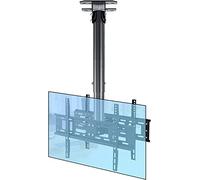 GXXINGIN Soporte de Techo para TV con Pantalla LED de 32 a 55 Pulgadas, Ajustable en Altura, Giratorio e inclinable, fácil de Montar