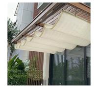 GXXINGIN Toldo retráctil Ondulado para Patio, Porche, jardín, diseño en Forma de U, pérgola con herrajes, 3 m x 7 m