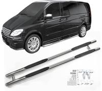 gxybr 2 Piezas Estribos de Coche para Mercedes Benz Vito Viano W639 Swb 2005-2013, Antideslizante Escalones Laterales Coche Pedales Accesorios Anticolisión