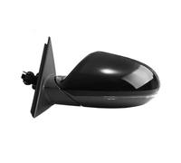 gxybr Cristal de Espejo Retrovisor Coche para Audi A6 C7 2012-2018, Alta Durabilidad y Visibilidad Clara Cristal de Reemplazo,Normal-6 Wire Left Black