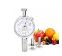 GY-03 Penetrómetro de frutas, esclerómetro Máquina probadora de dureza de frutas de granja con 2 equipos de prueba de cabezales de medición para determinar el nivel de madurez de