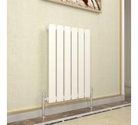 GY Bath Radiador horizontal blanco de panel plano de diseño 600 x 408 mm, rejillas de calefacción central modernas individuales