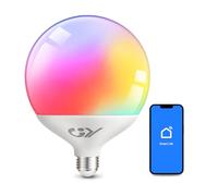 GY Bombilla Inteligente Bluetooth Mesh E27 Led, 18W 2880LM RGB + 3000K-6500K Regulable, G150 Bombillas Globo Grande Multicolor, Smart Life Control, 1 Pieza