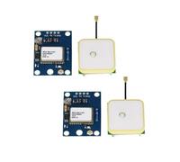 GY-NEO6MV2 - Módulo de control de vuelo GPS (2 unidades, 3 V-5 V, con antena de cerámica superfuerte para Arduino EEPROM APM 2.5)