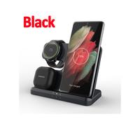 (GY-Q10B) Soporte de carga inalámbrica 3 en 1 de 15 W Base de carga rápida para Samsung Z Fold 3 S21