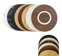 GY8PKVWKWQ Plato Giratorio de Madera Lazy Susan, Tabla de Servir giratoria Redonda de 20/24/28/32/40 Pulgadas, for Mesa/encimera, Mesa de Madera Maciza(Light Walnut,Φ90cm(36in))