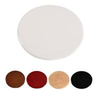 GY8PKVWKWQ Plato Giratorio Redondo de Madera Maciza, Tablero de Madera Maciza de 24 Pulgadas, 28 Pulgadas y 32 Pulgadas, Acabado Barnizado, for Escritorio de pie(Crabapple Color,70cm(28in))