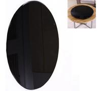 GY8PKVWKWQ Superficie de Vidrio Grueso Templado, Hoja templada Circular Plana de 40-50-60-80 cm, Gruesa con Borde Pulido(55CM(21IN))