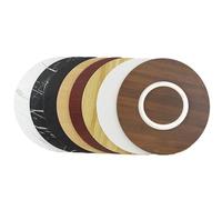 GY8PKVWKWQ Tabla de Servir giratoria Redonda, Tablero estándar Redondo de 50-60-70-80-90-100 cm, Organizador Lazy Susan de Madera Maciza, for Mesa/encimera(Teak Color,Φ80cm(30in))