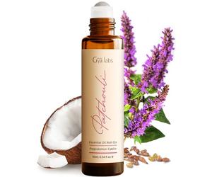 Gya Labs Patchouli Essential Oil Roll On, Patchouli Perfume Oil for Women