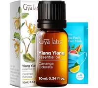 Gya Labs Ylang Ylang Essential Oil for Stress Relief (10ml) - Aceite terapéutico de grado puro - Para el cuidado de la piel y el crecimiento del cabello - Uso en difusor o en la piel y el cabello