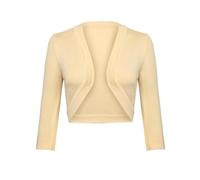 Gyabnw Bolero Cárdigan Festivo para Mujer Cárdigan Corto para Mujer Elegante Chaqueta Tradicional Chaqueta Nupcial Manga Larga Boleros de Oficina Tops Cortos con Cuello en V para Boda Vestido