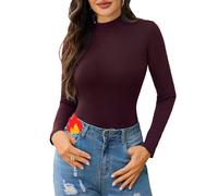 Gyabnw Camiseta Térmica Cuello Alto Manga Larga Camiseta Slim Fit Basica Termica Top Otoño/Invierno Ropa Interior Jersey Elegante Casual Suave Suéter