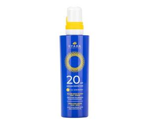 GYADA COSMETICS, Spray facial corporal SPF20 protección media, nutritiva y protectora, crema solar facial de absorción rápida, resistente al agua, no se oxida ni aplícica, 200 ml