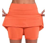 Gyaimxfu 2024 Falda Pantalon Mujer Deportiva, Pantalones Cortos de Yoga de Cintura Alta 2 en 1 Short Deportivo Secado Rápido Falda Atlética de Golf para Correr Yoga Bádminton Casual