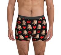 Gyaimxfu 2025 Calzoncillos bóxer de Novedad Personalizados para Hombre con Foto Cara Divertida Ropa Interior Personalizada Pantalones Cortos Personalizados Calzoncillos Regalo S-2XL