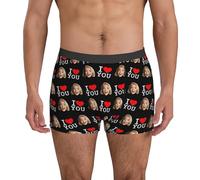 Gyaimxfu 2025 Calzoncillos bóxer de Novedad Personalizados para Hombre con Foto Cara Divertida Ropa Interior Personalizada Pantalones Cortos Personalizados Calzoncillos Regalo S-2XL