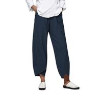 Gyaimxfu Pantalones Mujer Verano 2024 Talla Grande Lino de Algodón Cintura Alta Vintage Estampado Pantalones Casuales Pantalones Ligeros Playa Suave y Transpirable para Verano Tallas S-5XL