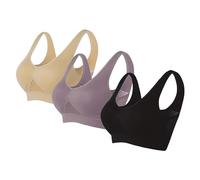 Gyaimxfu Sujetador Deportivo Mujer Alto Impacto con Relleno Comodos Push Up Sujetadores Sport Bra Top sin Costuras Sostén sin Aros Chica Dama Chaleco Yoga Fitness Fiesta Tallas Grandes 2pc/3pc