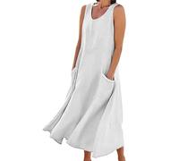 Gyaimxfu Vestidos de Verano Mujer 2024 Talla Grande Cuello en V Manga Corta Maxi Vestidos Estampado de Retro Vestido Camisola Cómodo y Transpirable Fiesta Vestido de Noche Original