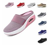 Gyaimxfu Zapatillas Informales con cojín de Aire para Mujer, Rosa, 38 EU