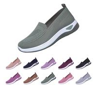 Gyaimxfu Zapatos Ortopédicos para Mujer con Malla Zapatillas Sin Cordones para Mujer Sin Manos Antideslizantes para Caminar Zapatillas Ortopédicas de Plataforma Ligeras Cómodas para Senderismo,Caminar