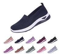 Gyaimxfu Zapatos Ortopédicos para Mujer con Malla Zapatillas Sin Cordones para Mujer Sin Manos Antideslizantes para Caminar Zapatillas Ortopédicas de Plataforma Ligeras Cómodas para Senderismo,Caminar