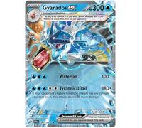 Gyarados ex 045/198 - Tarjeta de Pokémon doble rara (base escarlata y violeta) + 1 cargador superior TitanCards®