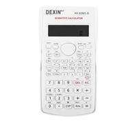 GYCAQAC Calculadora científica, Pantalla 2 líneas, Calculadora Digital científica para Ingeniería, Portátil, con 240 Funciones Adecuada para Estudiantes Profesores Oficina De Negocios, Blanco