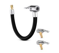 GYCAQAC Tubo De Inflador Ruedas, Conjunto de Extensión de Válvula para Neumáticos, Manguera Infladora De 30cm, para Neumático Coche, Moto, Bici, Camión, Bomba adaptador