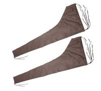 Gycdwjh 2pcs Cubierta para Botavara de Exterior, Cubierta para Botavara de Vela Mayor 600D Impermeable a Prueba de Polvo, Apto para Todas Las Estaciones,Café,11~12ft(382 * 96cm)