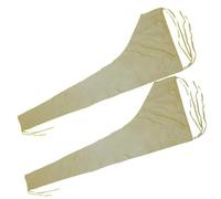 Gycdwjh 2pcs Cubierta para Botavara de Exterior, Cubierta para Botavara de Vela Mayor 600D Impermeable a Prueba de Polvo, Apto para Todas Las Estaciones,Beige,8~9ft(300 * 92cm)