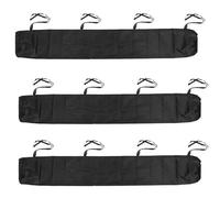 Gycdwjh 3PCS Cubierta Protectora para toldo de Patio, Bolsa de Almacenamiento Impermeable 210D Protector contra el Polvo, para Toldos Retráctiles Manuales,Negro,5m