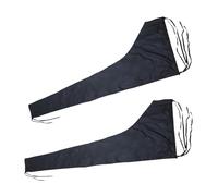 Gycdwjh Cubierta Botavara Vela Mayor, 2pcs Cubierta Vela Mayor Servicio Pesado 210D Impermeable Tela Oxford Al Aire Libre Barco Universal Todas Las Estaciones,Negro,11~12ft(382 * 96cm)
