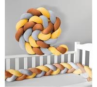 GYCF Trenza Almohada de Serpiente de Nudo, Alfombra Anticolisión para Cama, Almohada Trenzado, Protección Cama Trenza, Cojín Protección contra Caída,A27,2.5 m