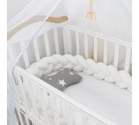 GYCF Trenza Almohada de Serpiente de Nudo, Parachoques Almohada, Alfombra Anticolisión para Cama, Protección Cama Trenza, Cojín Protección contra Caídas,A01,3 m