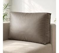 GYCS Almohada De Sofá Impermeable con Soporte Lumbar: Cojín Grande De Respaldo De Lujo En Tela Técnica, Funda Desmontable Y Lavable, Ideal para Lectura En Cama O Silla,Marrón,60X12X45CM