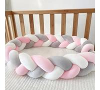 GYCS Trenza Almohada De Serpiente De Nudo, Parachoques Almohada, Alfombra Anticolisión para Cama, Suave Tejido A Mano Hilos, Cojines Infantiles, para El Hogar, Dormitorio, Sofá, Cama,A10,200cm