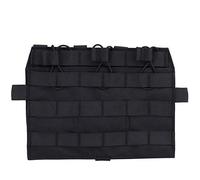 GYDEHUTJ Bolsa plana de triple solapa, bolsa táctica frontal Molle para panel de revistas de 5,56 mm