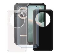 GYDQQKJ Funda para Blackview Bl9000 Pro + 3 Piezas Vidrio Protector de Pantalla Cristal Templado Film, Transparente + Negro Suave TPU Silicona Cover Carcasa Caso Case para (6.78")