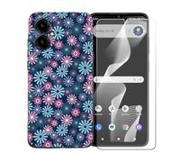 GYDQQKJ Funda para Cricket Icon 2026 + Protector de Pantalla Protectora Vidrio Cristal Film Templado, Negro Suave TPU Silicona Cover Carcasa Caso Case para (6.60") - BST19