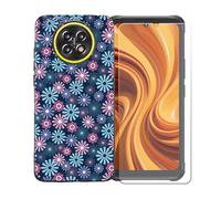 GYDQQKJ Funda para Cubot King Kong Ace 5 + Protector de Pantalla Protectora Vidrio Cristal Film Templado, Negro Suave TPU Silicona Cover Carcasa Caso Case para (6.75") - BST19