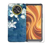 GYDQQKJ Funda para Cubot King Kong Ace 5 + Protector de Pantalla Protectora Vidrio Cristal Film Templado, Negro Suave TPU Silicona Cover Carcasa Caso Case para (6.75") - LLM40