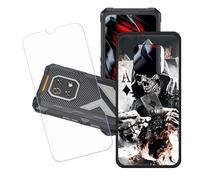GYDQQKJ Funda para Cubot King Kong ES3 + Protector de Pantalla Protectora Vidrio Cristal Film Templado, Negro Suave TPU Silicona Cover Carcasa Caso Case para (6.75") - LH7