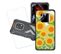 GYDQQKJ Funda para Cubot King Kong ES3 + Protector de Pantalla Protectora Vidrio Cristal Film Templado, Negro Suave TPU Silicona Cover Carcasa Caso Case para (6.75") - LH91