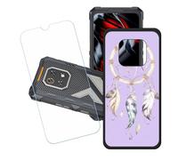 GYDQQKJ Funda para Cubot King Kong ES3 + Protector de Pantalla Protectora Vidrio Cristal Film Templado, Negro Suave TPU Silicona Cover Carcasa Caso Case para (6.75") - LH85