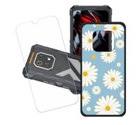 GYDQQKJ Funda para Cubot King Kong ES3 + Protector de Pantalla Protectora Vidrio Cristal Film Templado, Negro Suave TPU Silicona Cover Carcasa Caso Case para (6.75") - LH101