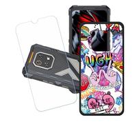 GYDQQKJ Funda para Cubot King Kong ES3 + Protector de Pantalla Protectora Vidrio Cristal Film Templado, Negro Suave TPU Silicona Cover Carcasa Caso Case para (6.75") - LH43